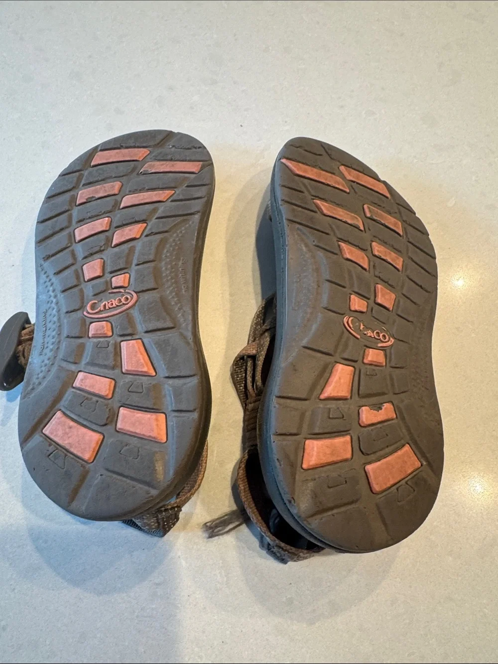 Chaco Kids Brown and Gray Strappy Outdoor Sandals